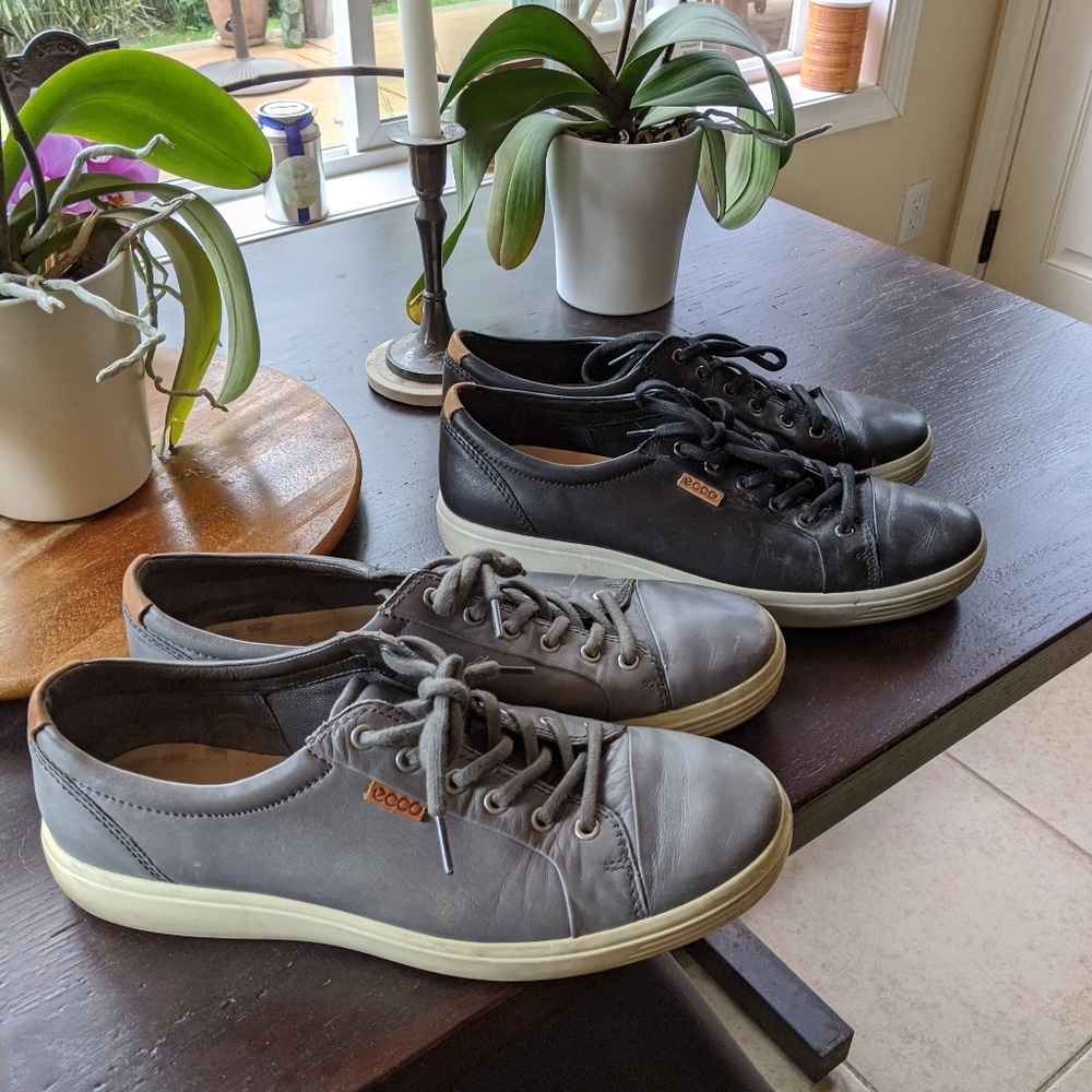 Ecco Men's Soft Sneakers color black